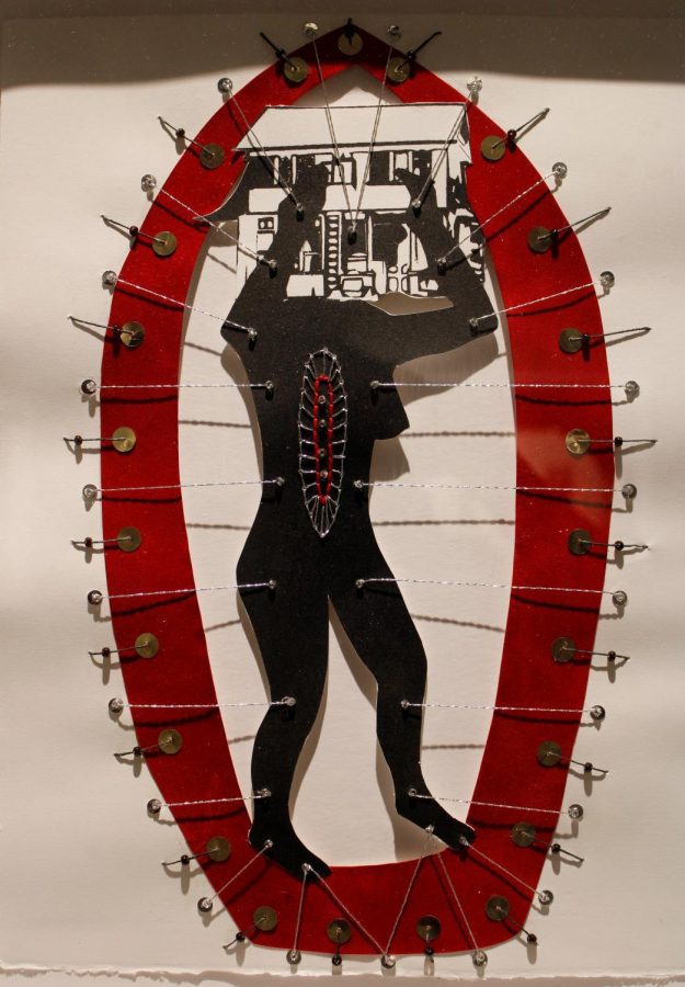 Photo of a piece from Shervone Neckles’ Provenance series. 