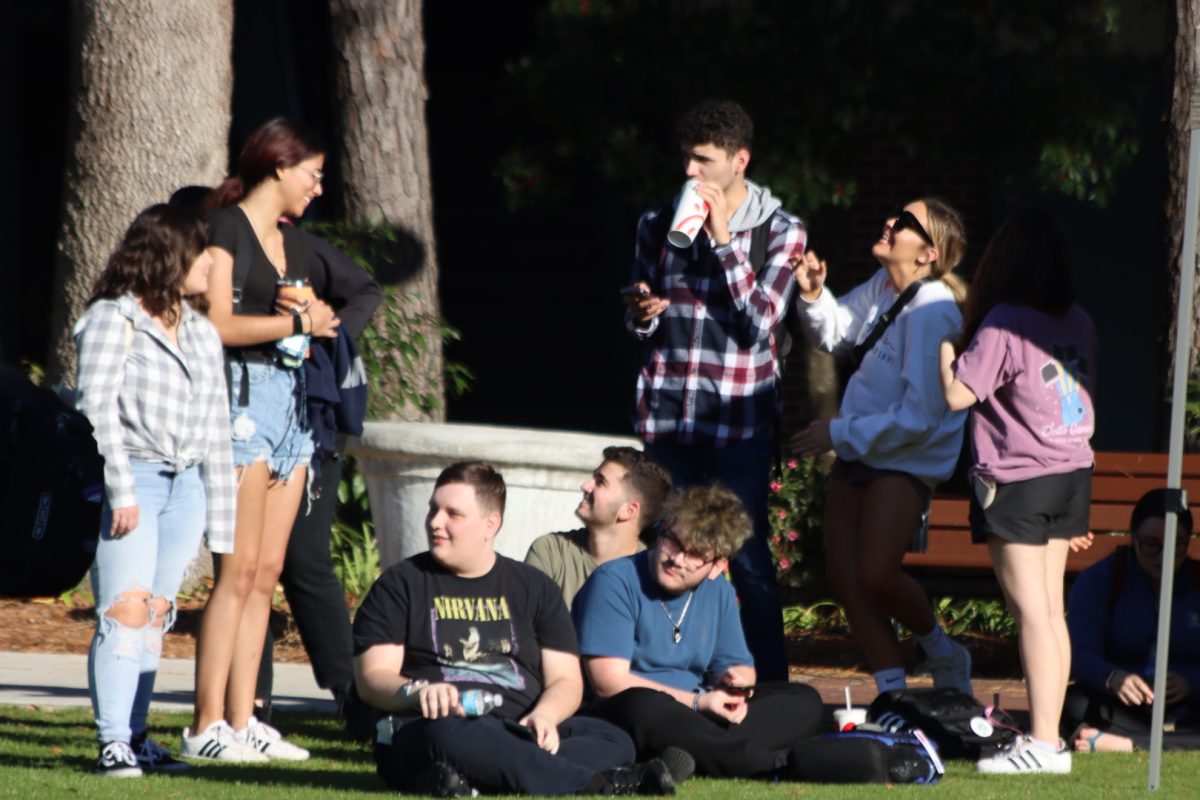 The Green, located at the center of UNF's campus, is a popular spot for students trying to relax between classes. A smaller school than UF or FSU, many students can find quiet spots across campus to study, read and hang out.